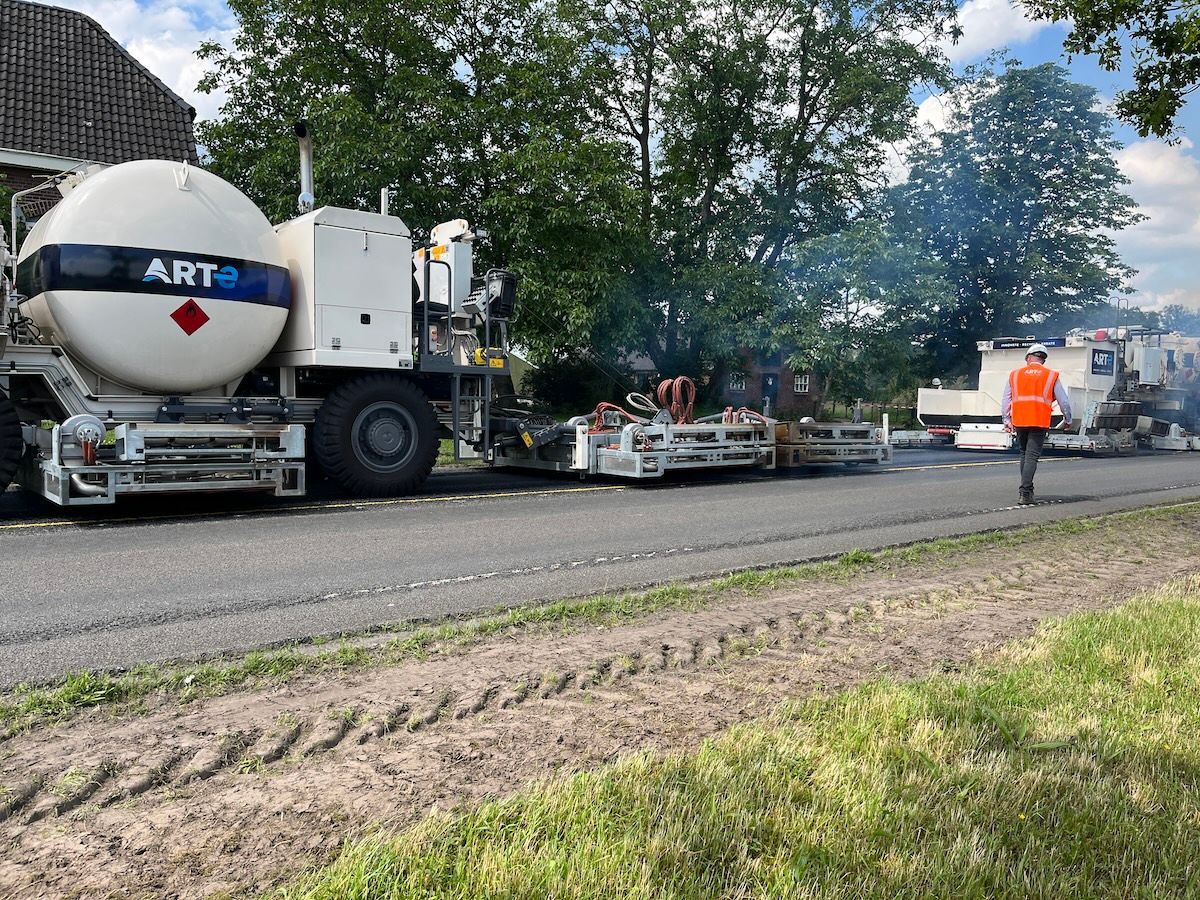Proef circulair asfalteren met de Asphalt Recycling Train