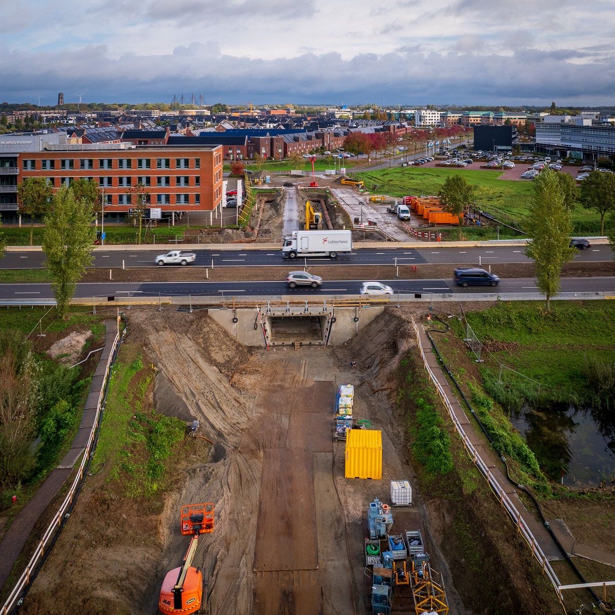1e fase werkzaamheden fietstunnel N322 Zaltbommel afgerond